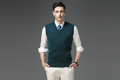 Warm V-Neck Men's Sweater Vest