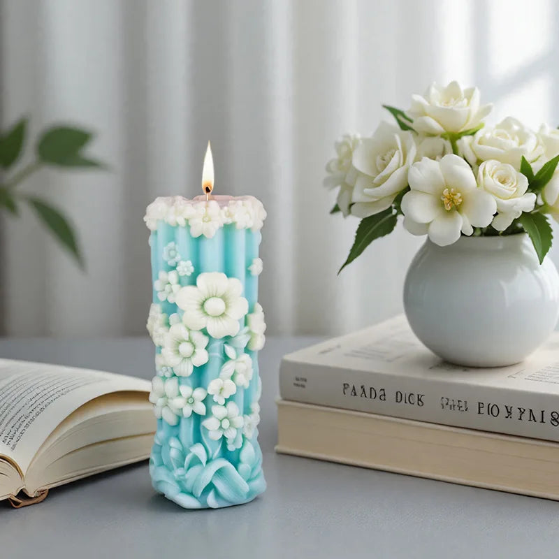 Blooming Flower Candle Mold