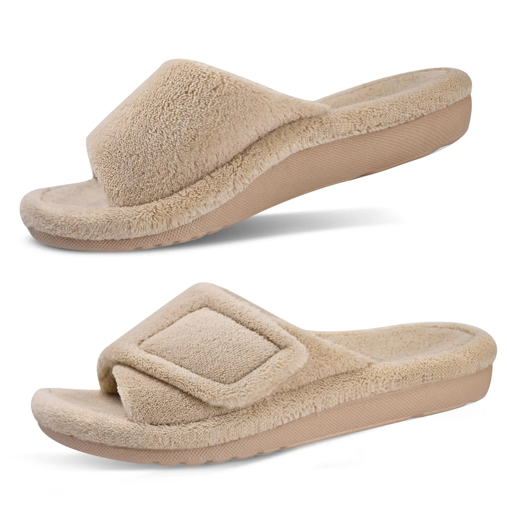 Cozy Open-Toe Slippers