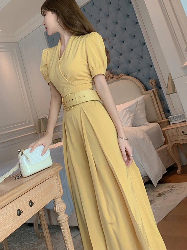 Chic Yellow Jumpsuit Delight