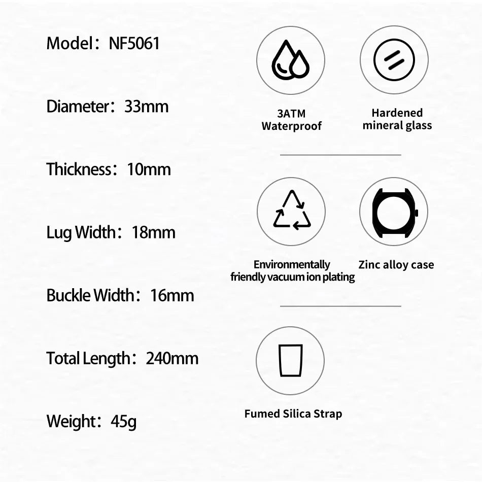 Elegant Women's Silicone Watch