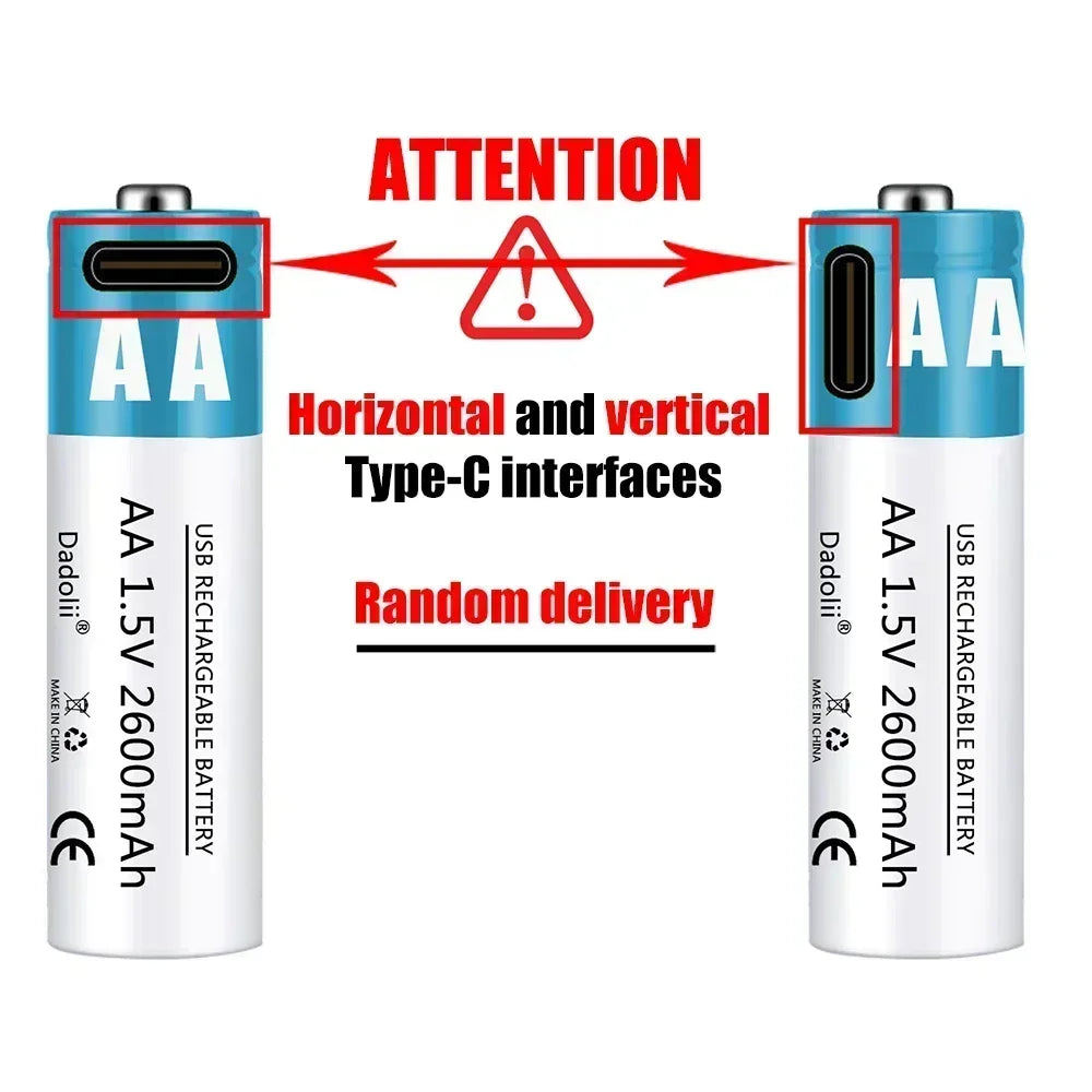 Powerful USB Rechargeable Batteries