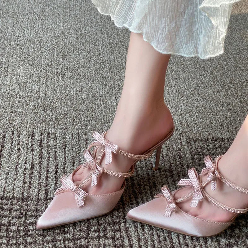 Sparkling Bowknot Party Heels