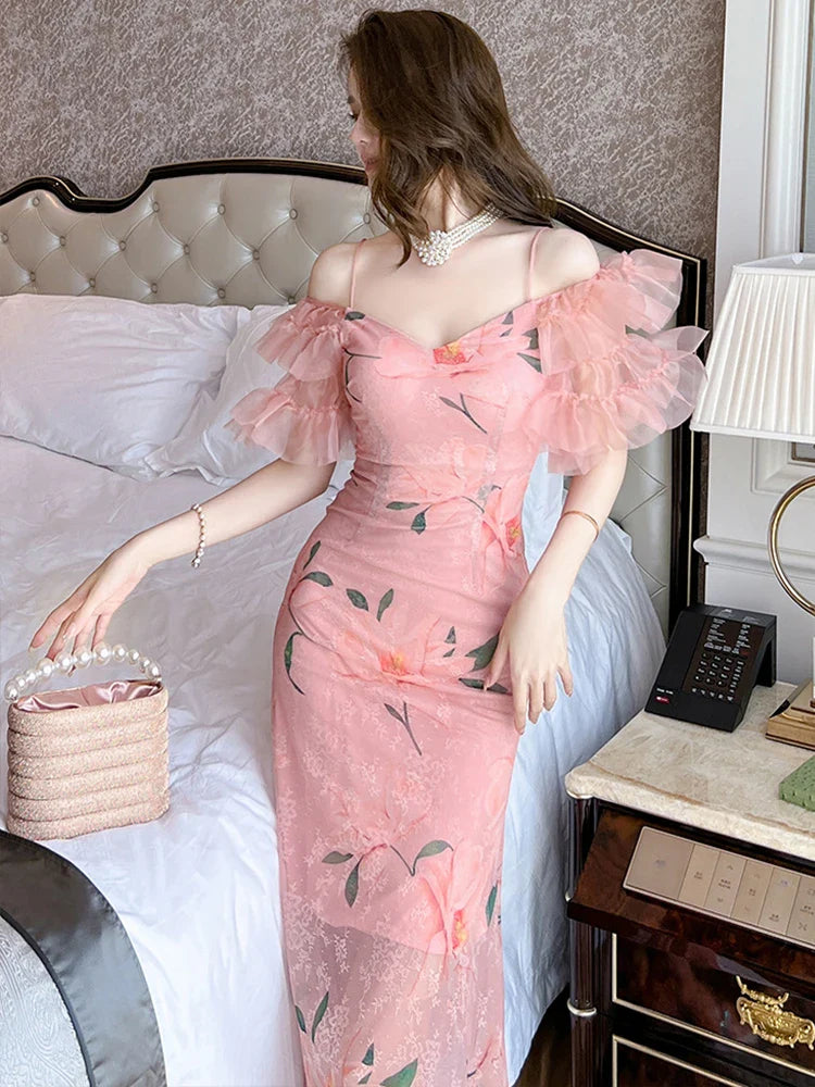 Chic Pink Party Dress