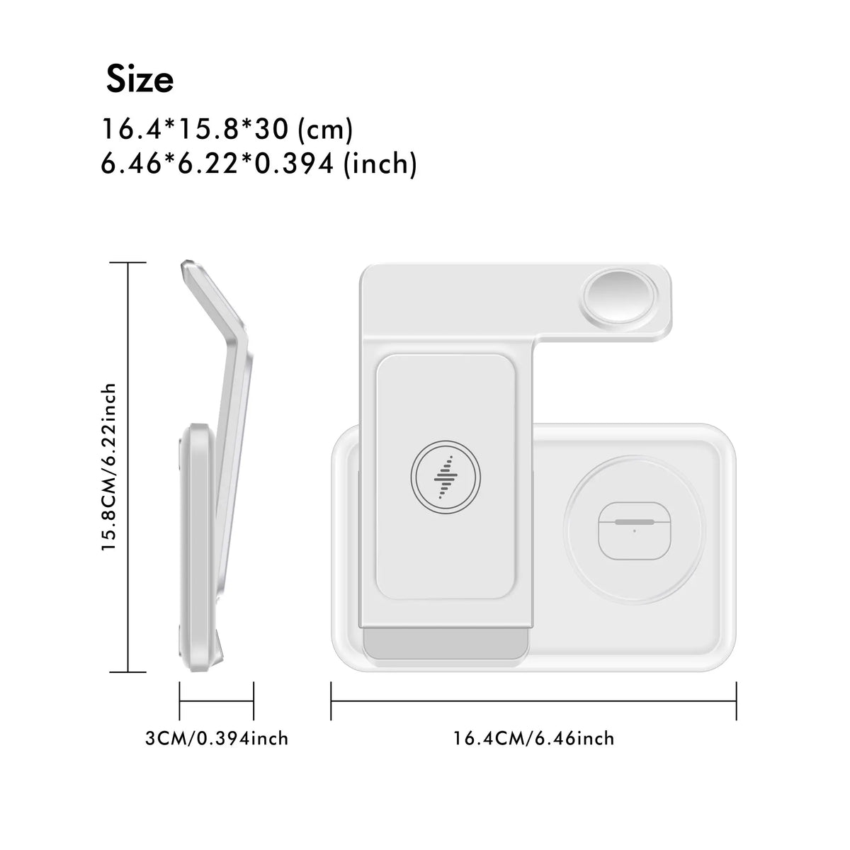 Foldable Wireless Charger Trio