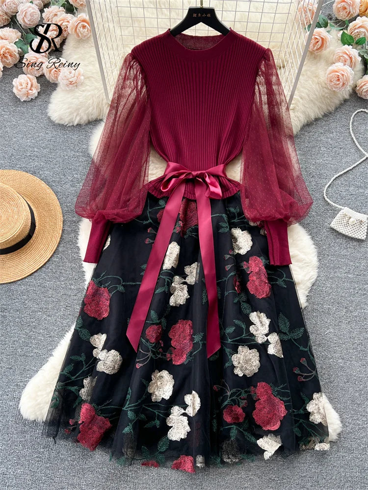 Elegant Autumn Party Dress