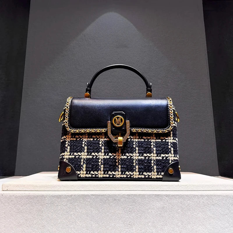 Classic Plaid Crossbody Bag