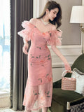 Chic Pink Party Dress