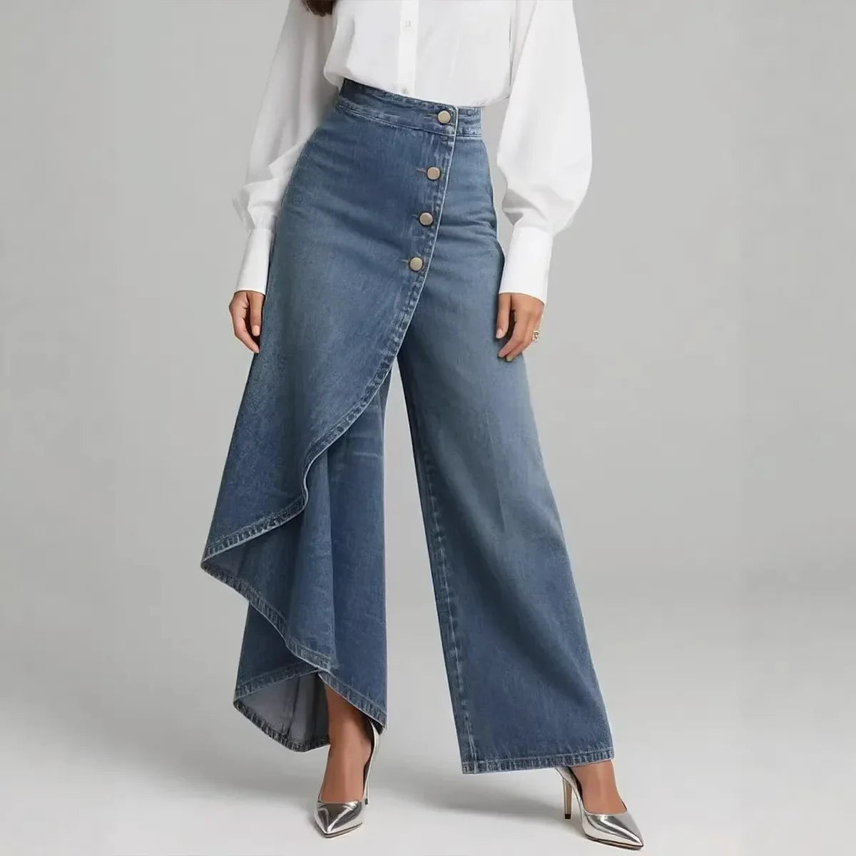 Stylish Wide-Leg Fashion Pants