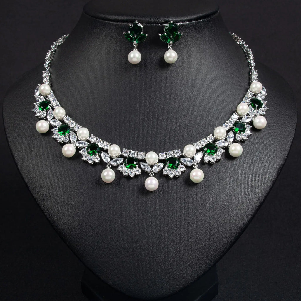 Glamorous Pearl Jewelry Set