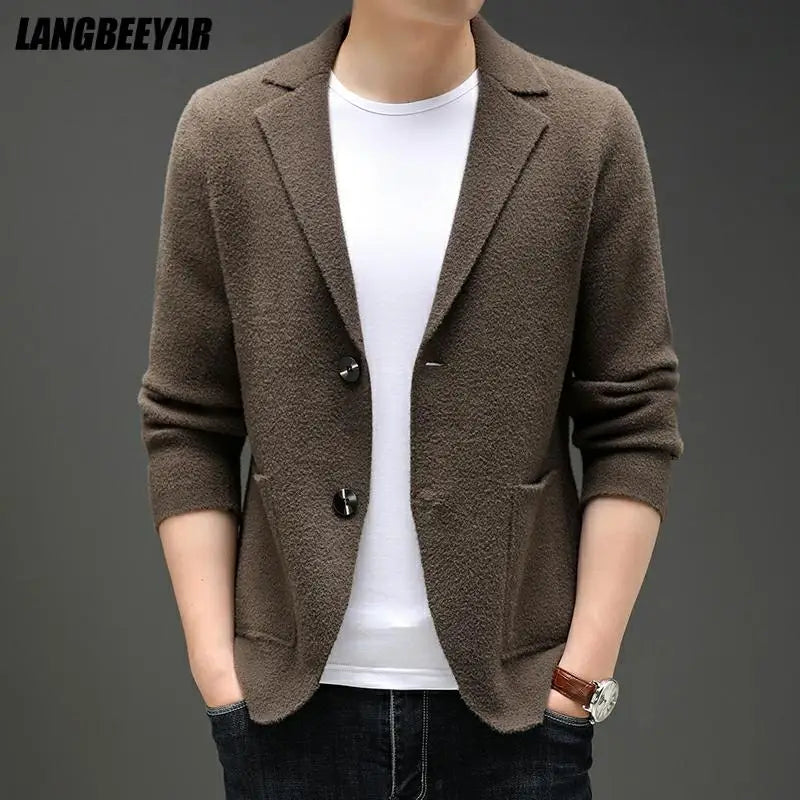 Cozy Slim Fit Knit Blazer