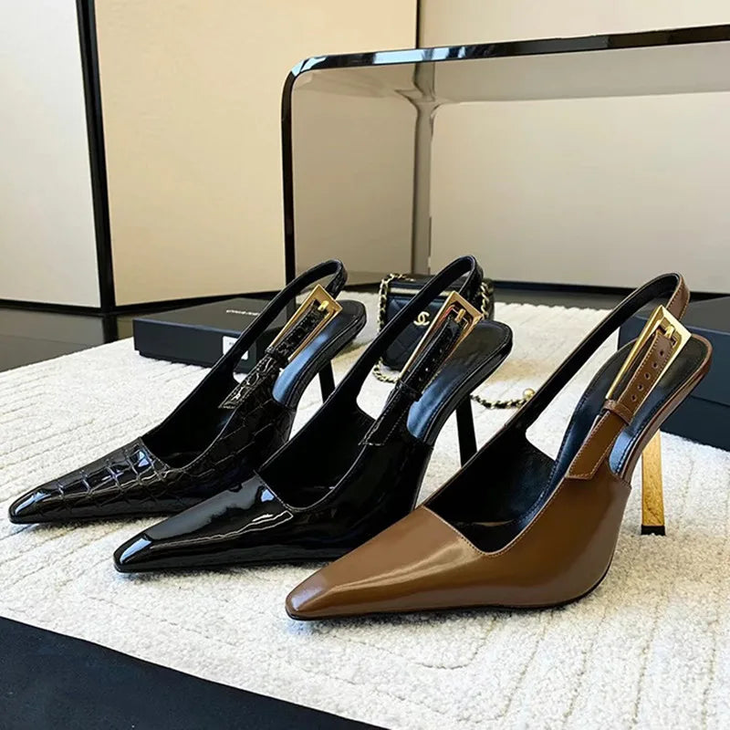 Elegant Summer Slingback Heels