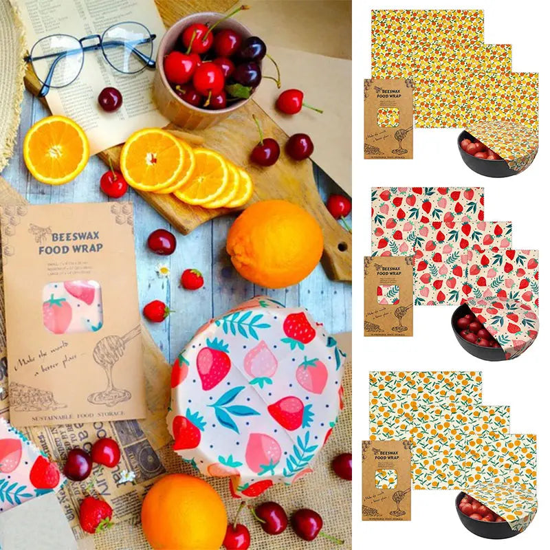 Eco-Friendly Beeswax Wrap Set