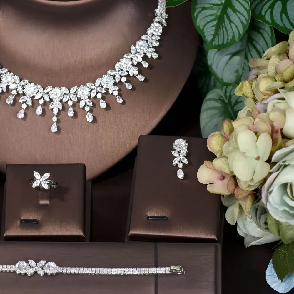 Elegant Leaf Jewelry Set