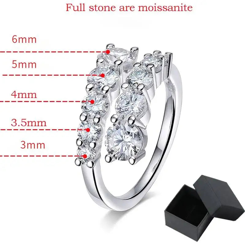 Glistening Moissanite Wedding Band