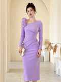 Elegant 3D Flower Party Dress