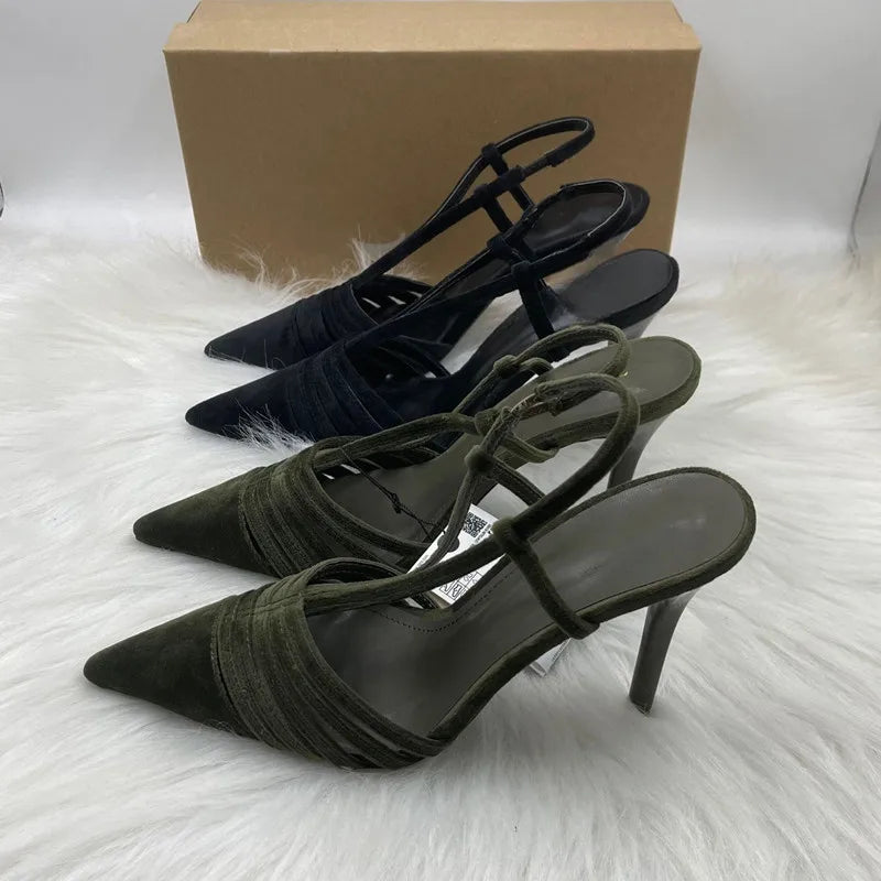 Elegant Pointed Toe Slingbacks